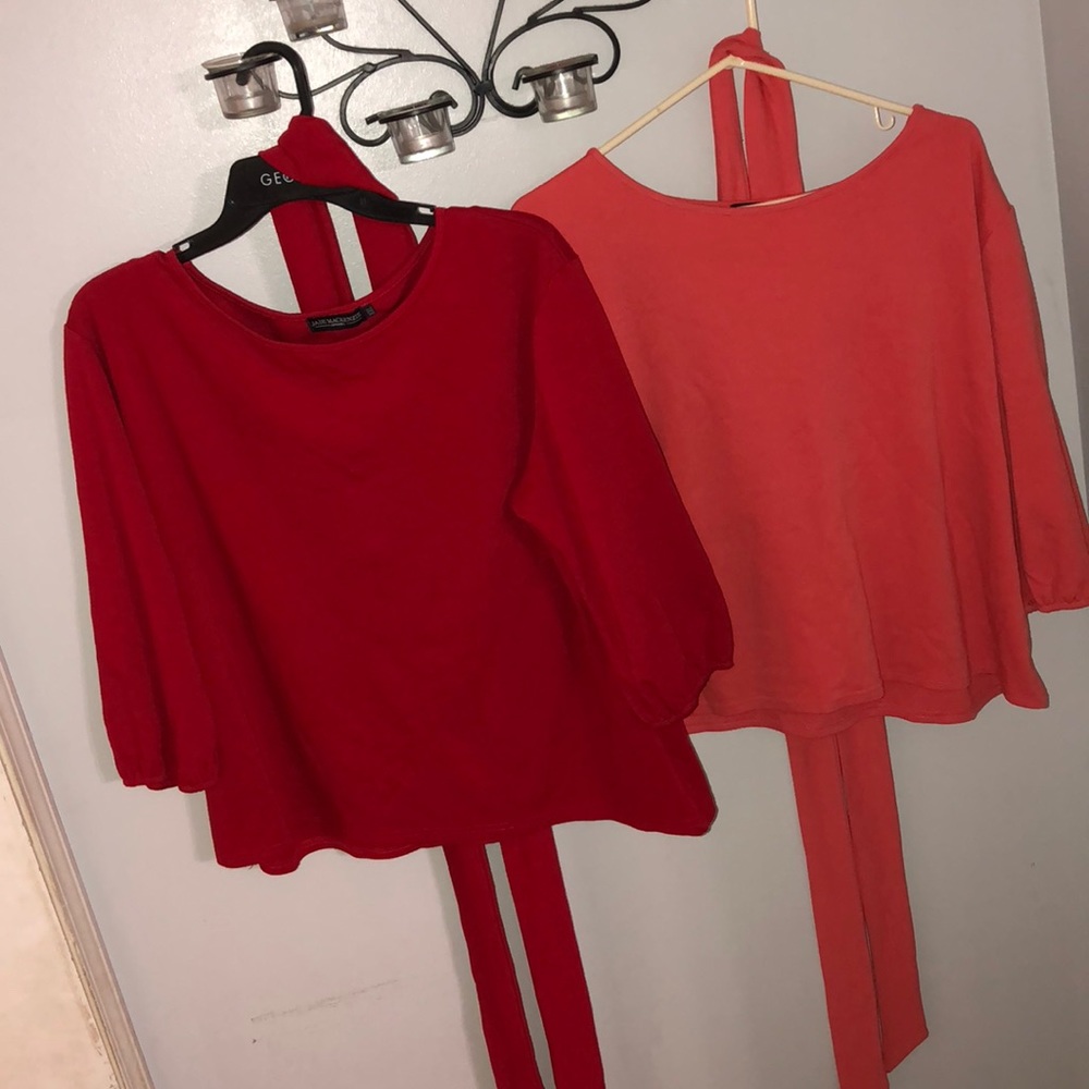 Jade Mackenzie XXL Lot of 2 Shirts 3/4 sleeve